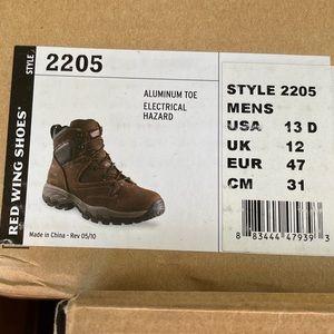 Red Wing 2205, Men’s 13D.